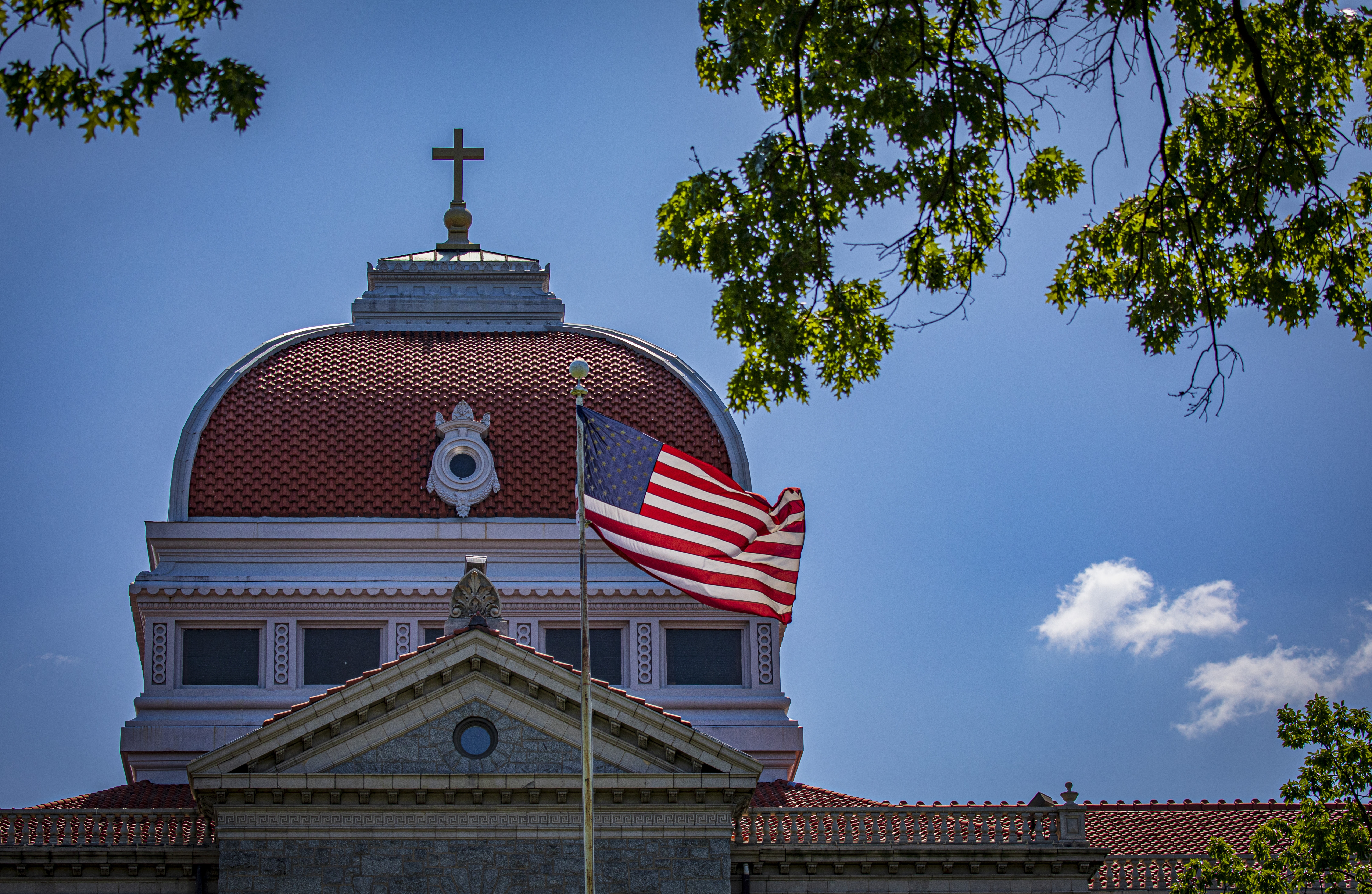 The Washington campus of Trinity Washington University is seen in this May 13, 2020, photo. Patricia McGuire, president of Trinity Washington University, is one of dozens of Catholic school leaders who signed a letter decrying the Trump administration's overreach and interference with higher education. (CNS/Chaz Muth)