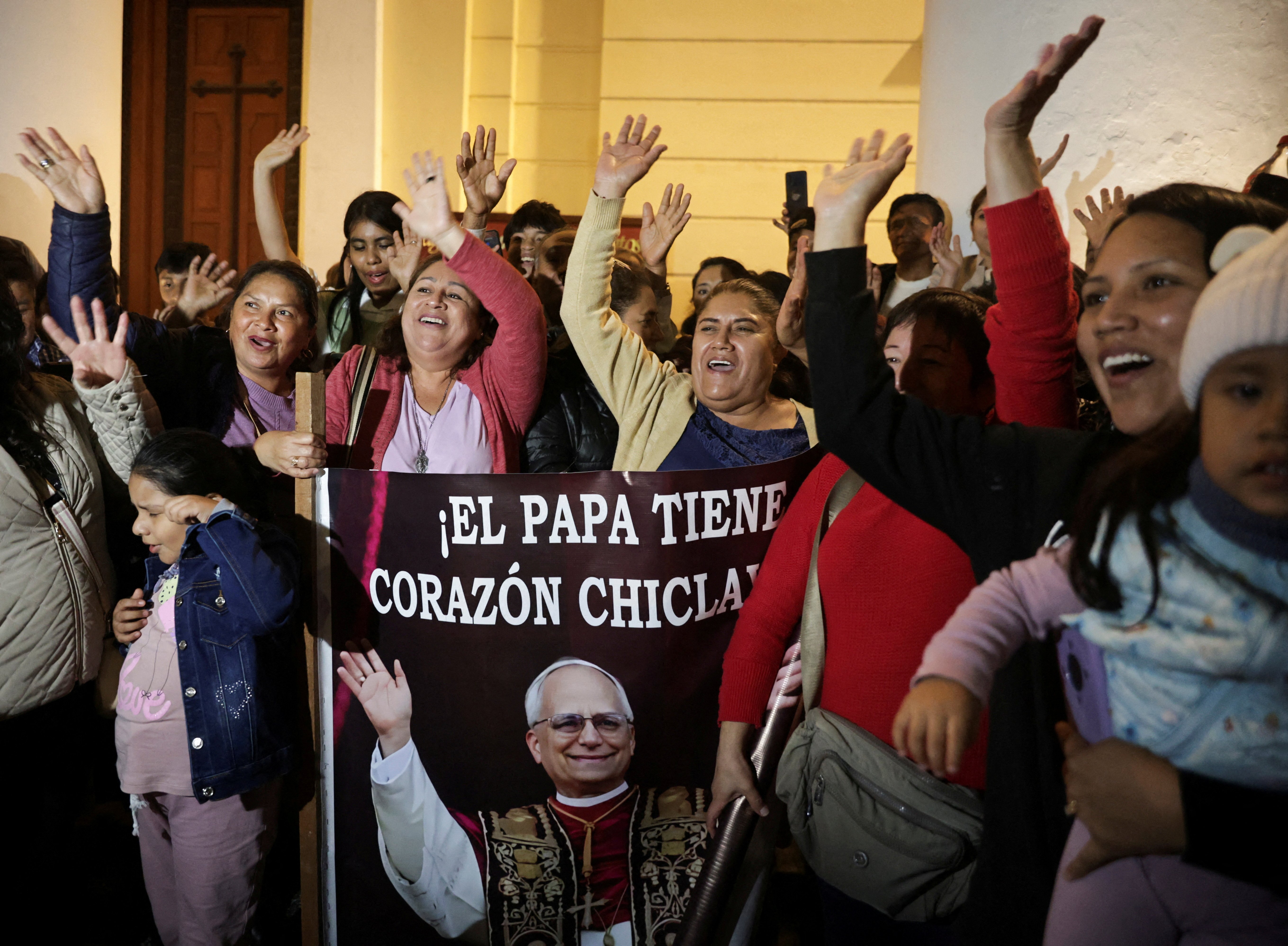 People of Chiclayo, Peru celebrate Pope Leo XIV