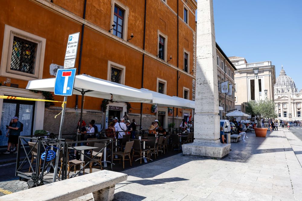 cafe on street near Vatican