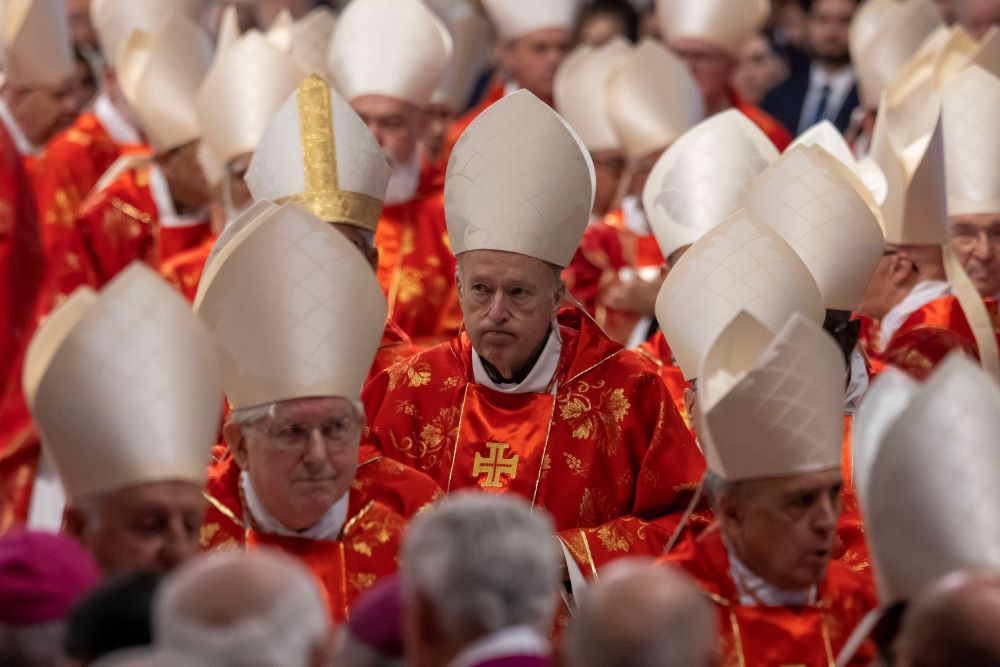 Cardinals at Mass before entering conclave