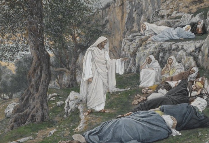 Jesús ordena a los Apóstoles que descansen, acuarela de James Tissot, 1886-1894. (Foto: Wikimedia Commons/obra de dominio público)