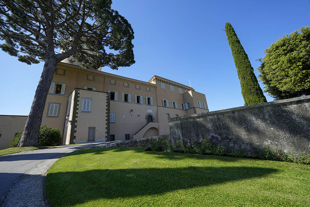 A view of the Papal Palace in Castel Gandolfo, some 30 kilometers southeast of Rome May 29, 2021. (AP Photo/Andrew Medichini, file)