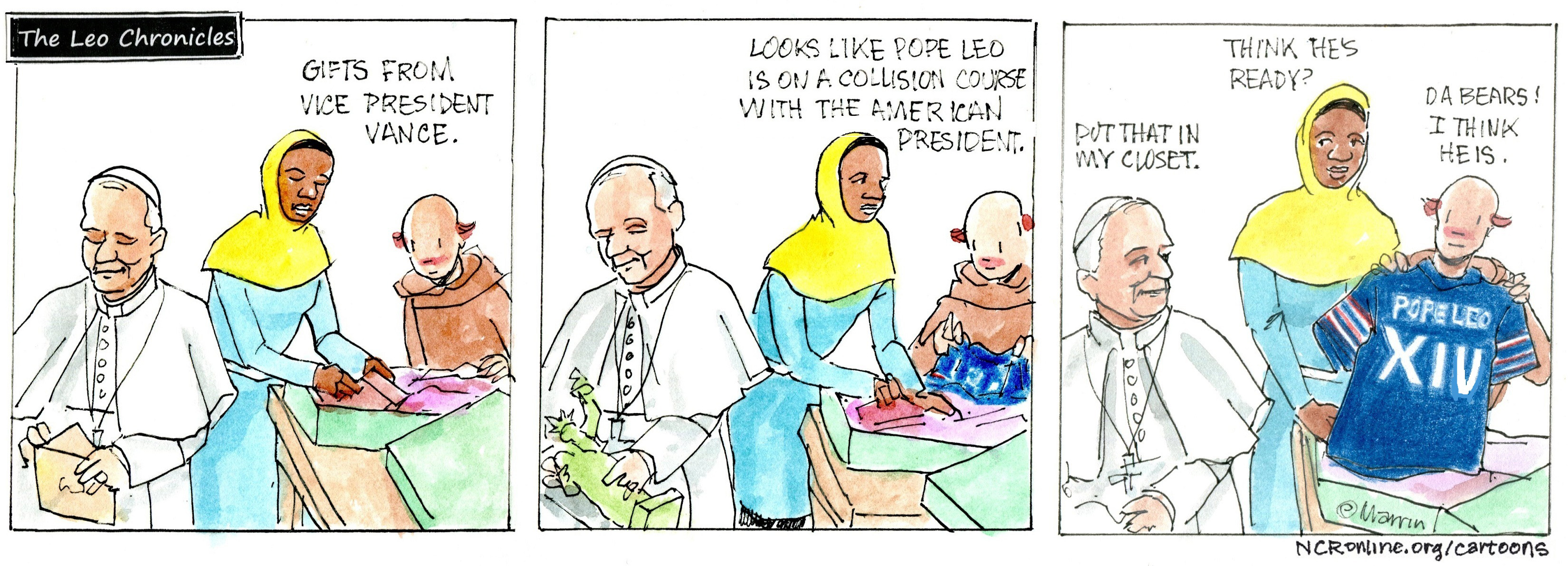 Looks like Pope Leo is on a collision course with the American president.