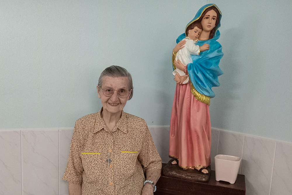 Sr. Louise Horgan, 90, at the Fatima Self-Help Centre in Bangkok. More than four decades of gentle determination and dedication to uplifting Bangkok's most vulnerable have made Horgan a well-respected pillar of the Bangkok community. (Courtesy of Louise Horgan)