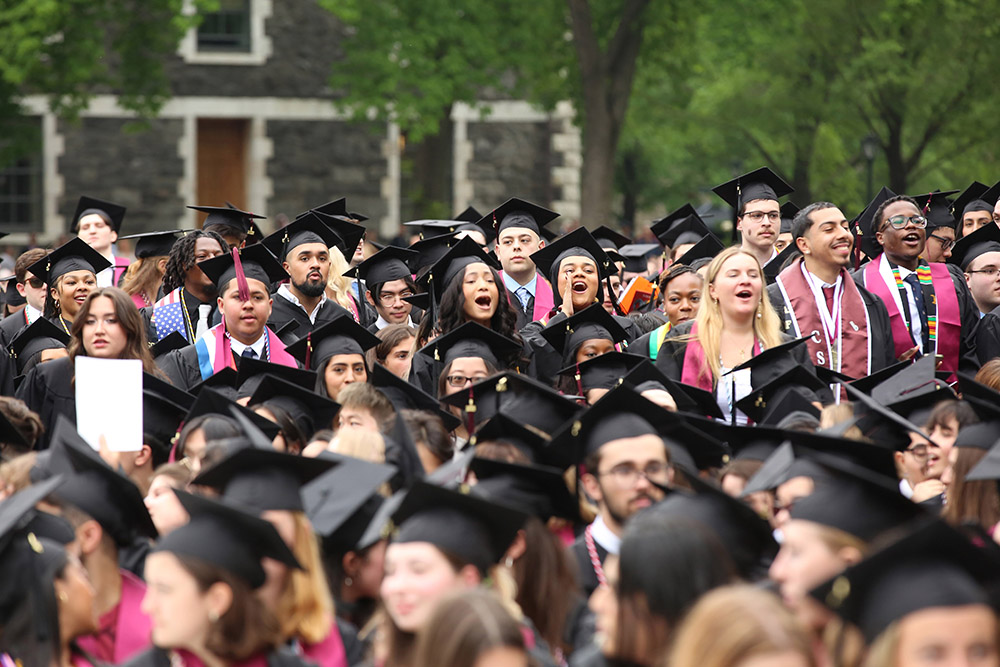Members of the class of 2025 are seen at Fordham University in the New York borough of the Bronx during commencement ceremonies May 17, 2025. (OSV News/Chris Taggart for Fordham University)