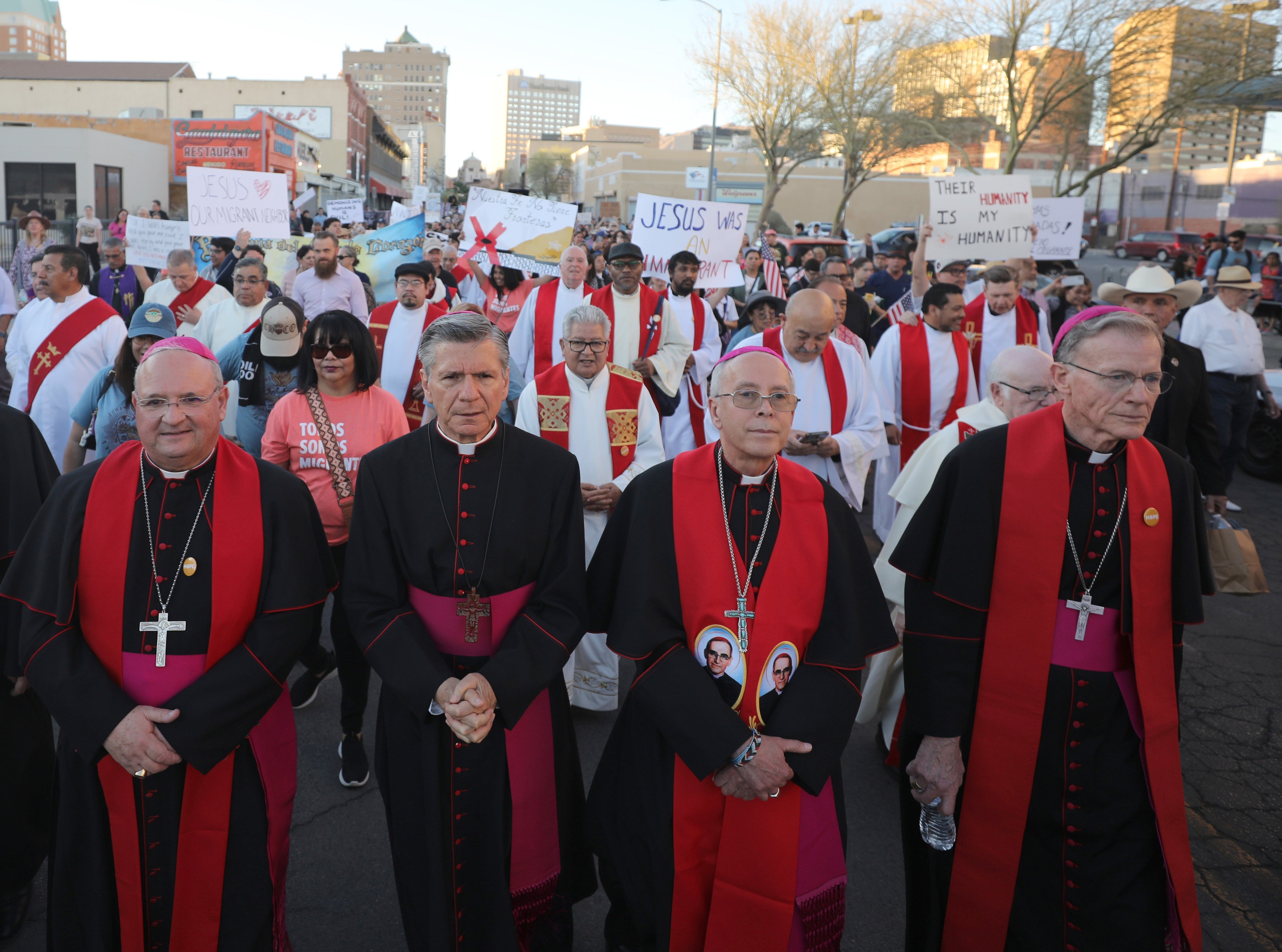Wester at immigration protest 
