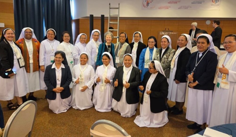 Sr. Joyce Meyer (back row, center) with new Indonesian members of UISG (Courtesy of Joyce Meyer)