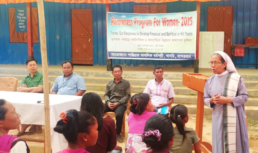  Sr. Zita Rema visited Indigenous women in the hilly district of Bandarban, Bangladesh, during an awareness-building seminar. 