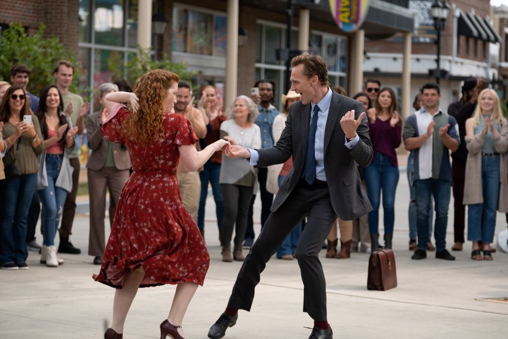 People dance in scene from "The Life of Chuck."