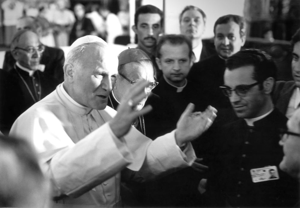 Pope John Paul II arrives in Mexico in 1979.