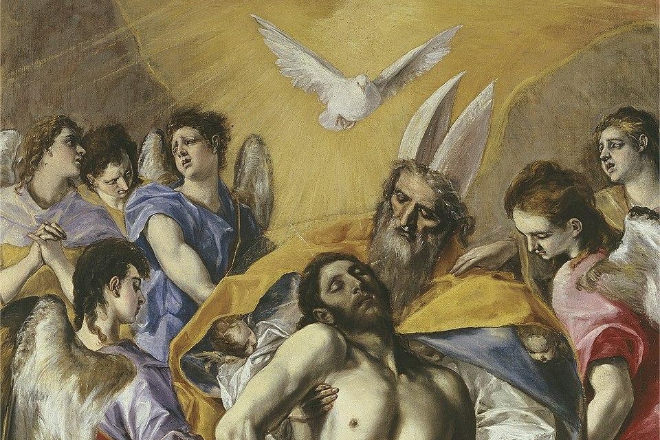 La Santísima Trinidad [detalle], óleo de El Greco, entre 1577 y 579. (Foto: Wikimedia Commons/obra de dominio público)