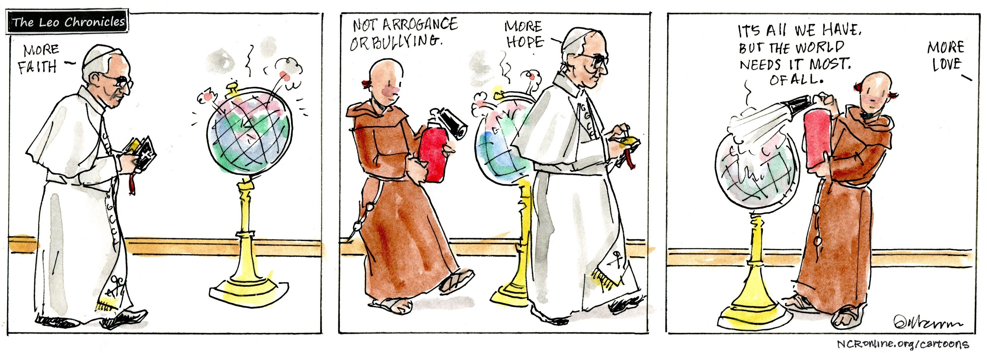 More faith, not arrogance or bullying