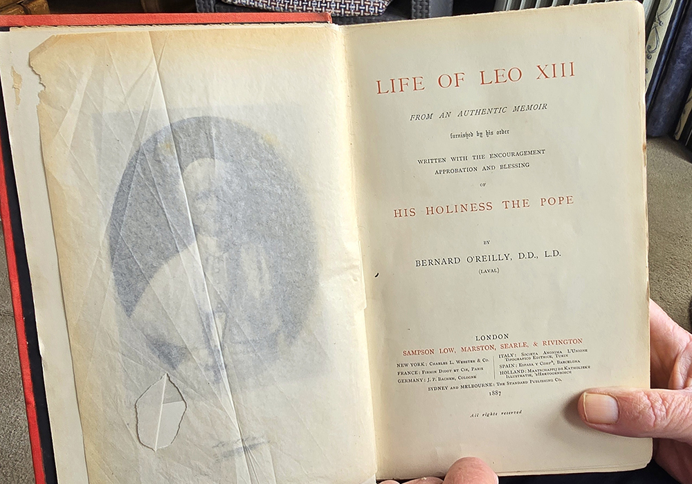 Life of Leo XIII: From an Authentic Memoir Furnished by His Order, by Irish Fr. Bernard O'Reilly, is "a papal biography based on a manuscript provided by Pope Leo XIII himself," says John Cooney, retired journalist. (Sarah Mac Donald)