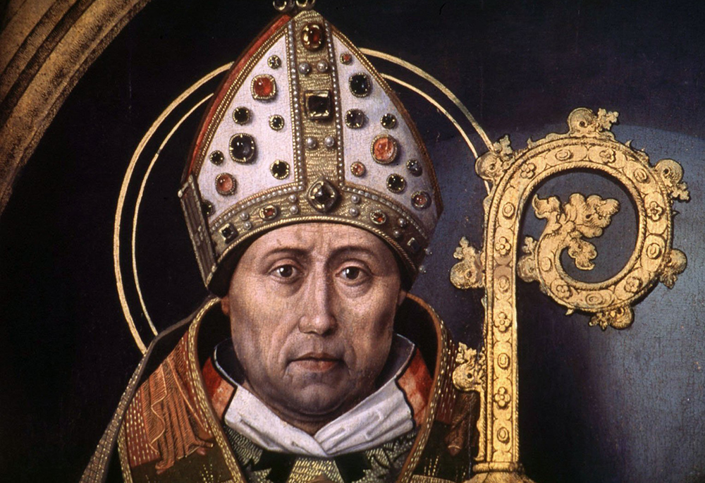 St. Augustine is depicted as bishop of the North African Diocese of Hippo. He lived in the years 354-430 and is considered a church father and doctor of the church. (OSV News file photo)