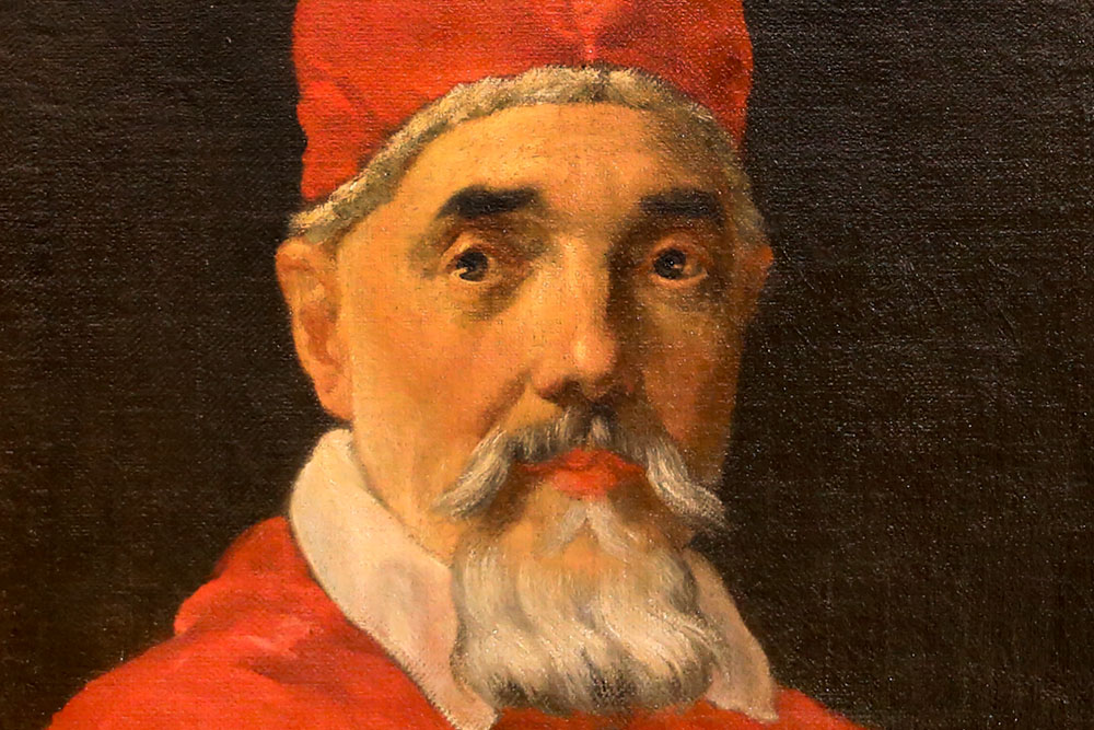 Detail of a portrait of Pope Urban VIII by Gian Lorenzo Bernini, painted circa 1631-32 (Wikimedia Commons/Sailko)