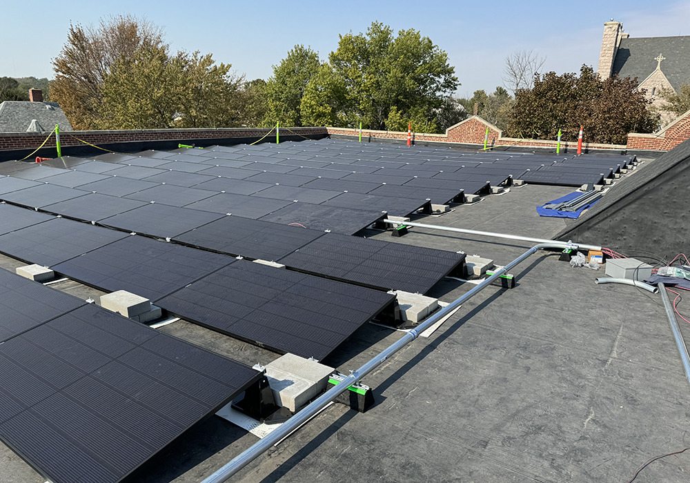 At Sacred Heart Catholic Church, in northern Omaha, the parish completed two solar projects in the past 18 months that qualified for clean energy tax credits. It expects to receive cash payments of $18,000 for the 24-kilowatt system ($45,000 cost) on its office building and $70,500 for the 70-kilowatt solar array that cost $235,000 to install at the parish school. (Afton Energy)