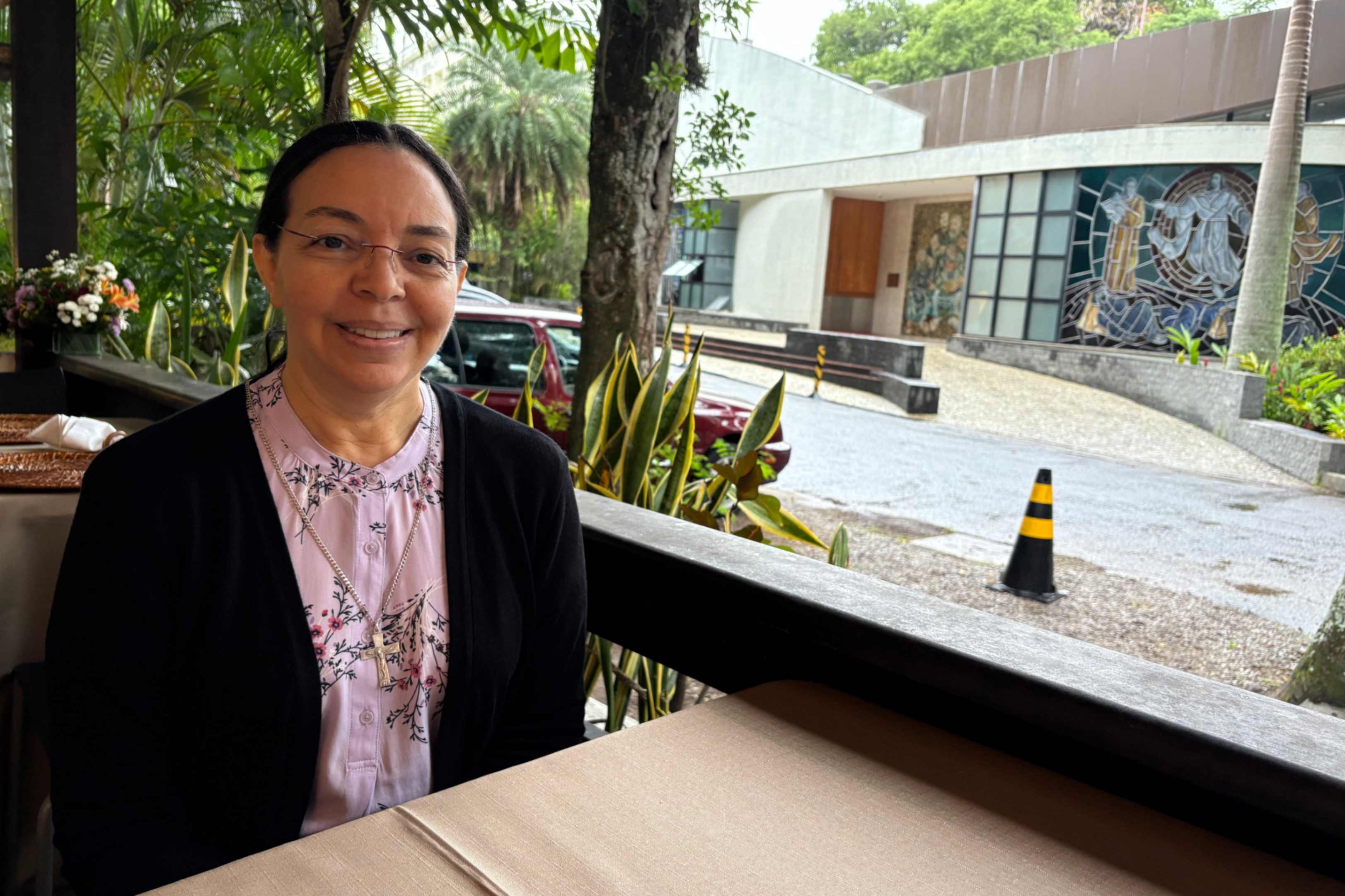 Salesian Sr. Ana Julia Suriel Sánchez during the Ibero American conference of university presidents on the 10th anniversary of Laudato Si', held from May 20 to 25 in Rio de Janeiro, Brazil. (Luis Donaldo González)