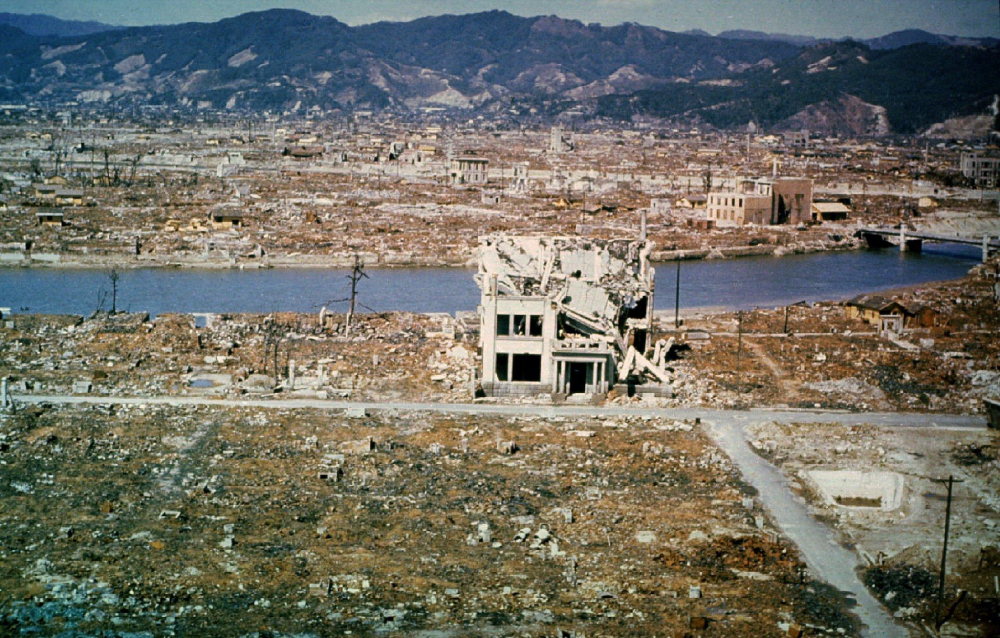 This is a general view of Hiroshima, Japan, six months after the U.S. dropped an atomic bob on the city Aug. 6, 1945. (CNS/Reuters)