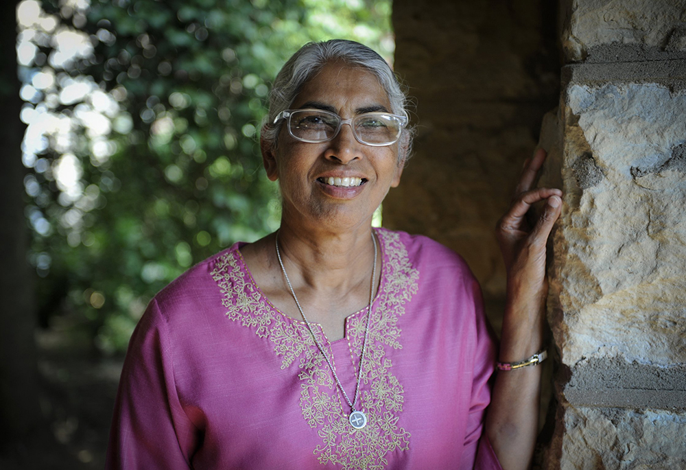 Sr Teresa Kotturan poses for a photo on the property of the Sisters of Charity of Nazareth, Kentucky, in this Aug. 30, 2013, photo. Kotturan served as U.N. representative of the Sisters of Charity Federation from 2014 to 2023. (CNS/Patrick Murphy-Racey)
