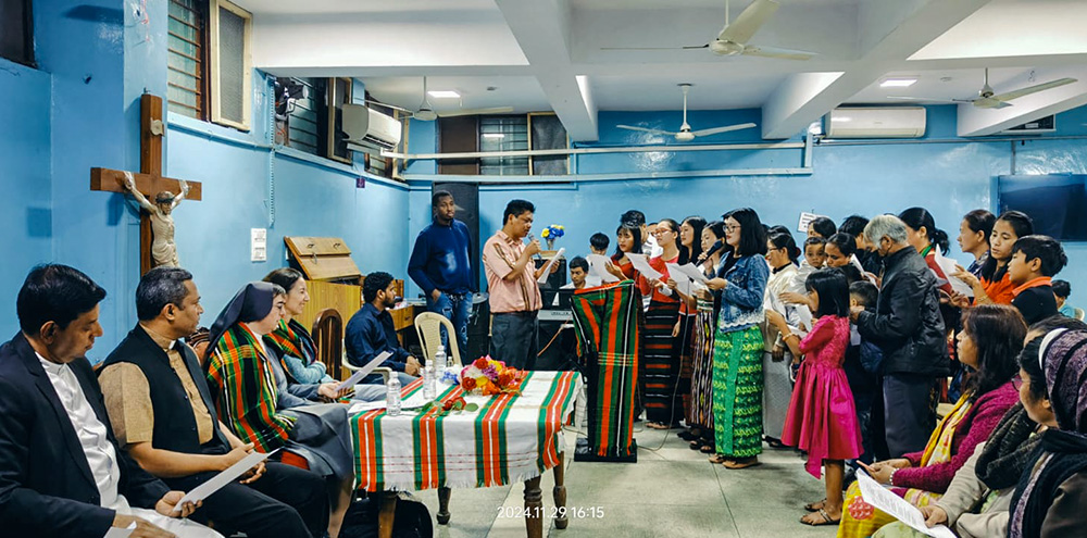 Migrants from Myanmar are provided food kits, legal guidance and medical aid by the Sisters of the Holy Cross Menzingen in India. (Courtesy of Rani Punnasseril)