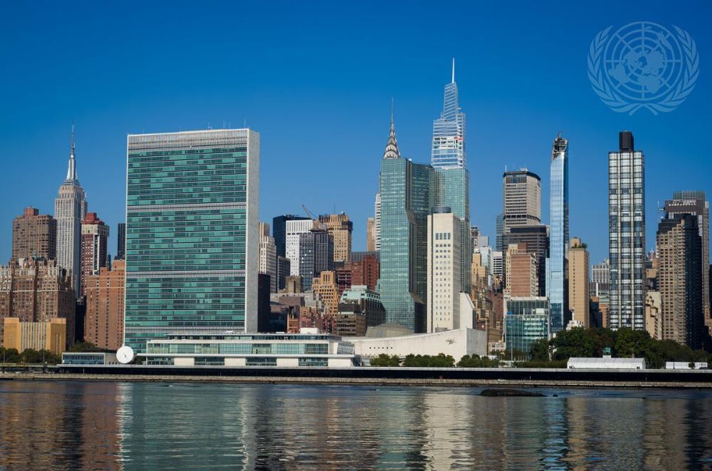 The United Nations headquarters building 