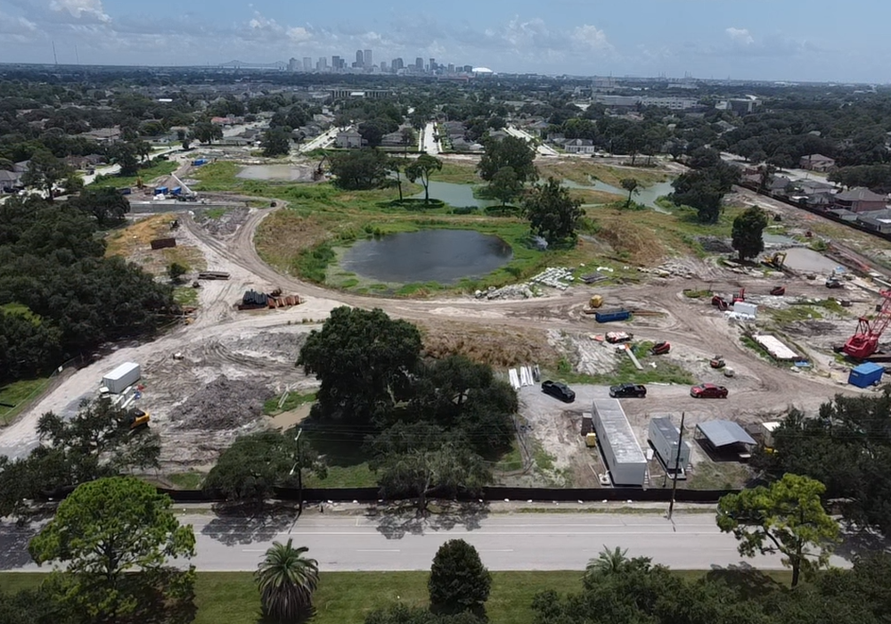 The Mirabeau Water Garden, after years of delays, is finally under construction in New Orleans. (Courtesy of the Congregation of Sisters of St. Joseph)