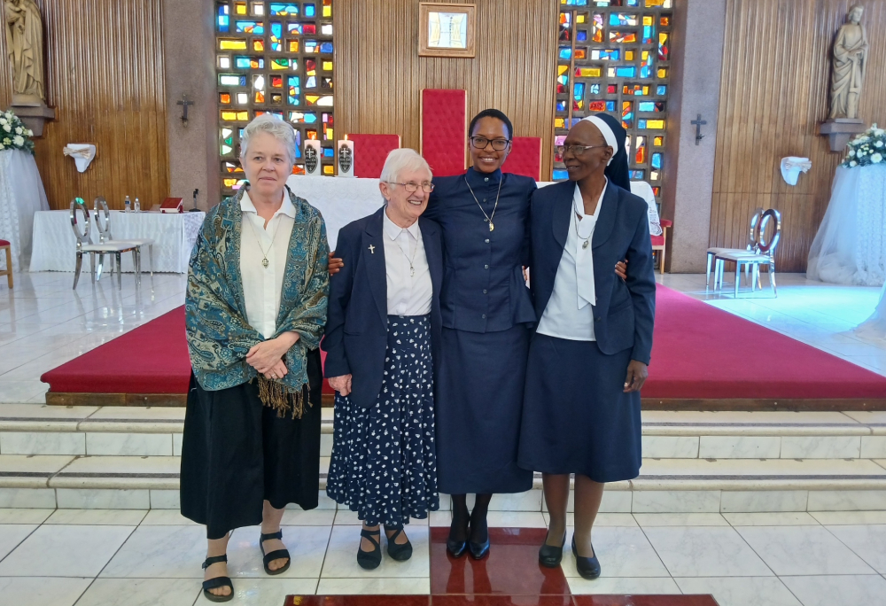 Sr. Mary Ann Strain, Sr. Therese O'Regan, Sr. Pulane Makepe and Sr. Angela Kebakile. (Courtesy of Pulane Makepe)