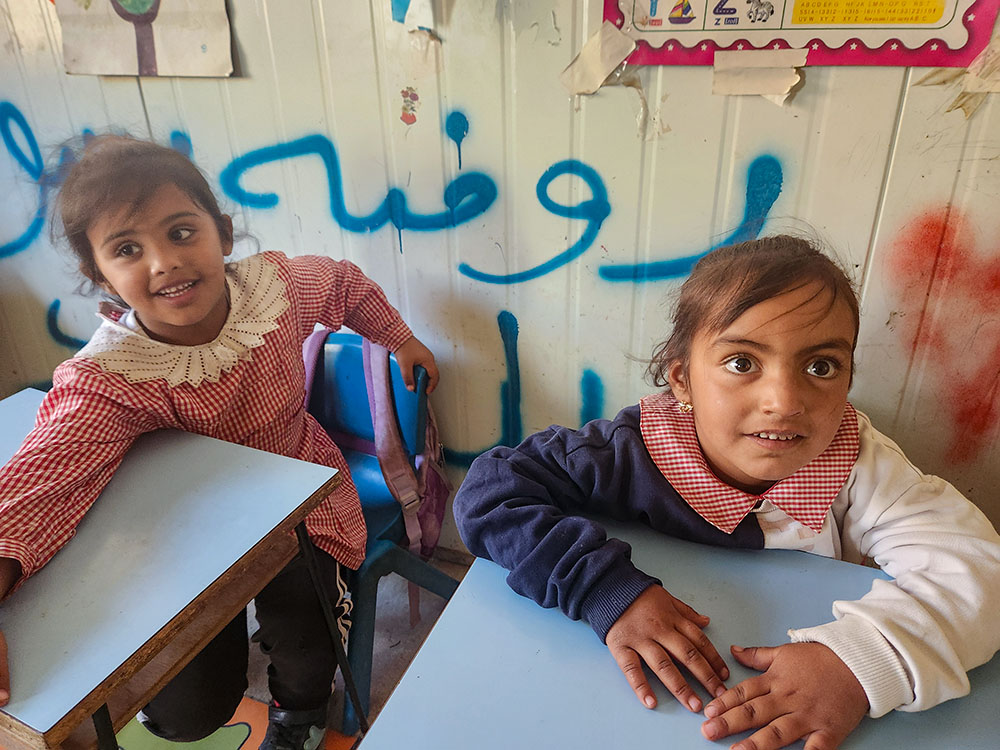 Primary school students in the West Bank village of Abu-hindi. The Comboni sisters have established schools here and in other Bedouin villages of the Judean Desert, located east of Jerusalem. (GSR photo/Chris Herlinger)