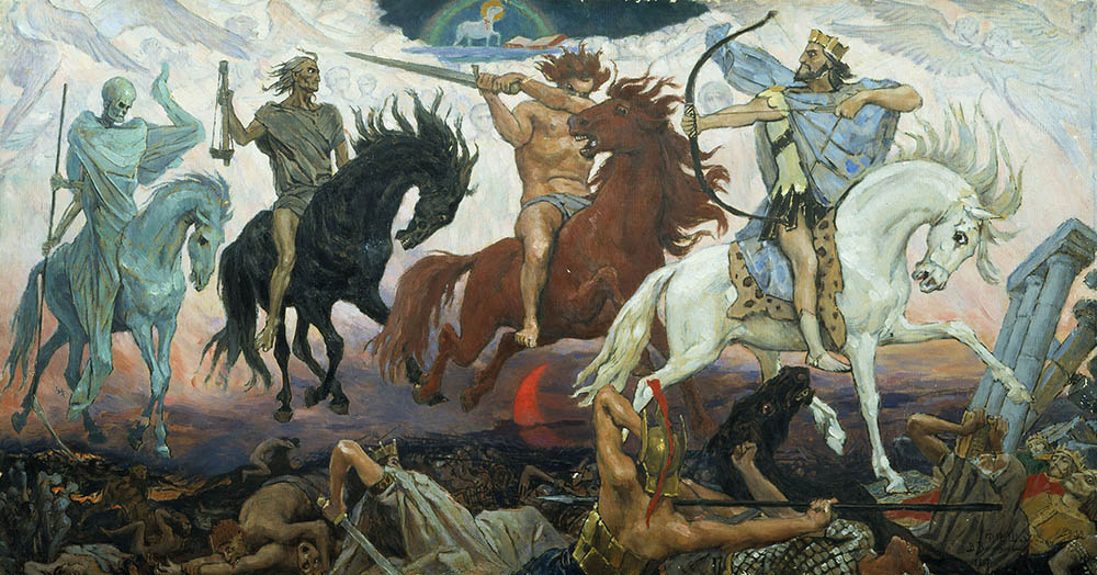 "Four Horsemen of the Apocalypse" (1887) by Viktor Vasnetsov (RNS/Creative Commons)