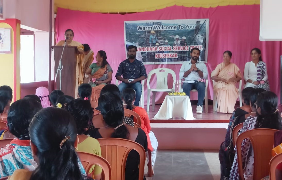 Bethany Sister Ann Maria addresses a vocational training camp in Mangaluru, southern India. (Courtesy of Sister Ann Maria)