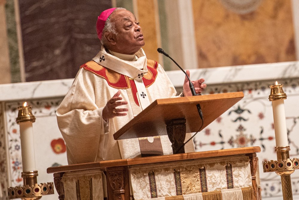Cardinal-designate Wilton Gregory, the archbishop of Washington, gives his homily during Mass for All Saints' Day Nov. 1 at the Cathedral of St. Matthew the Apostle in Washington. (CNS/Catholic Standard/Mihoko Owada) Cardinal-designate Wilton Gregory, the archbishop of Washington, gives his homily during Mass for All Saints' Day Nov. 1 at the Cathedral of St. Matthew the Apostle in Washington. (CNS/Catholic Standard/Mihoko Owada)
