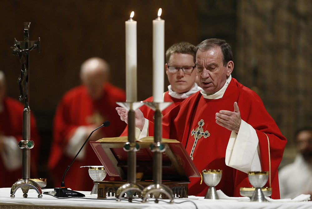 Cincinnati Archbishop Dennis Schnurr 2019 Archbishop Dennis Schnurr of Cincinnati concelebrates Mass with other U.S. bishops from Ohio and Michigan at the Basilica of St. Paul Outside the Walls in Rome Dec. 11, 2019. The bishops were making their "ad limina" visits to the Vatican. (CNS)