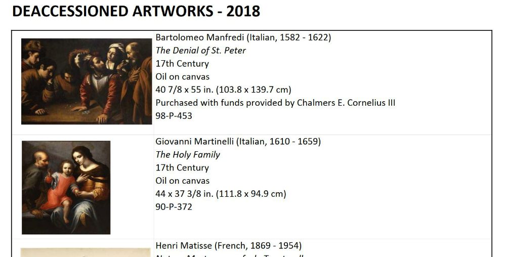 La Salle art list