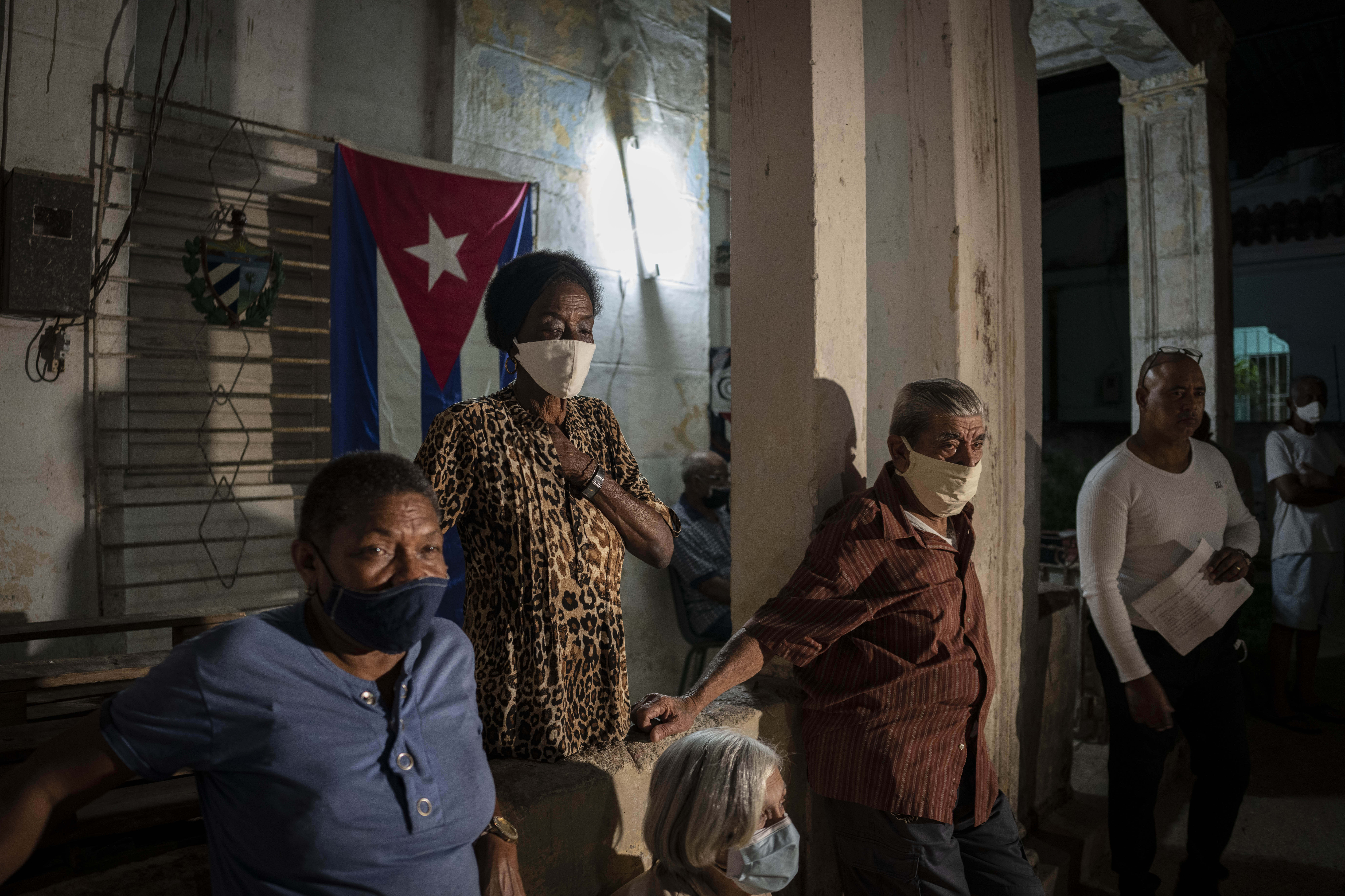 Residents attend a popular consultation to discuss the draft of a new family code, in Havana, Cuba, Friday, Feb. 11, 2022. (AP Photo/Ramon Espinosa) Residents attend a popular consultation to discuss the draft of a new family code, in Havana, Cuba, Friday, Feb. 11, 2022. (AP Photo/Ramon Espinosa)