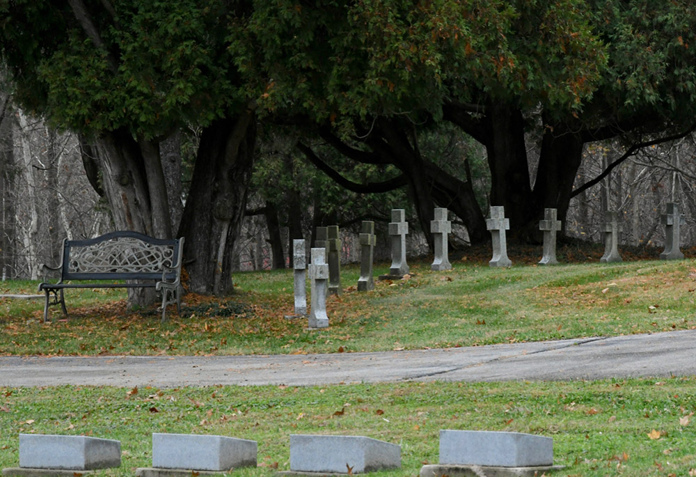 The Victory Nolls cemetery is the only land still owned by the community after it sold its motherhouse. Once the last sister dies, the cemetery will be closed to any new burials. (GSR photo/Dan Stockman)