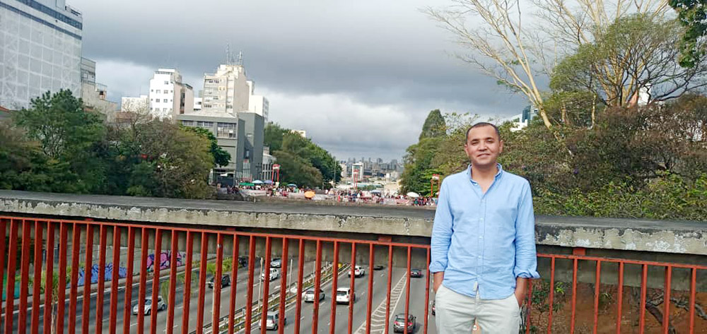 Esmatullah Hassanzada, a 31-year-old software engineer now living in Brazil, is a Hazara, an Afghan ethnic group that has suffered oppression from the Taliban. (Courtesy of Esmatullah Hassanzada)