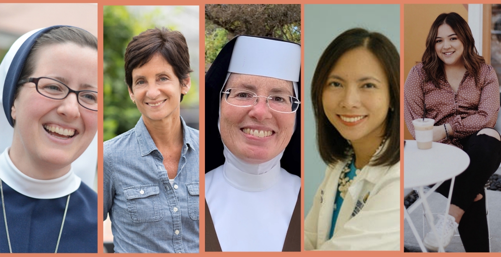 "Discover the Gift" keynote speakers, from left: Life Sr. Virginia Joy, Debbie Herbeck, Carmelite Mother Gloria Therese, Dr. Myma Albayda and Sonia Quintero (Given Institute)