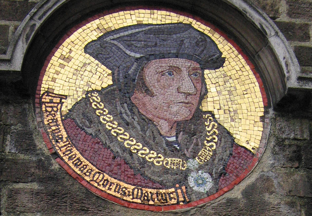 Mosaic portrait of St. Thomas More (Wikimedia Commons/Pablo Sanchez)