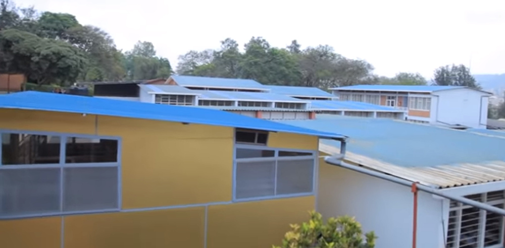 The compound of Lycée Notre Dame de Cîteaux, a public secondary school in Kigali, Rwanda, where Tutsi fugitives took refuge under the protection of Bernardine Sr. Helene Nayituriki to escape the genocide between April and June 1994.