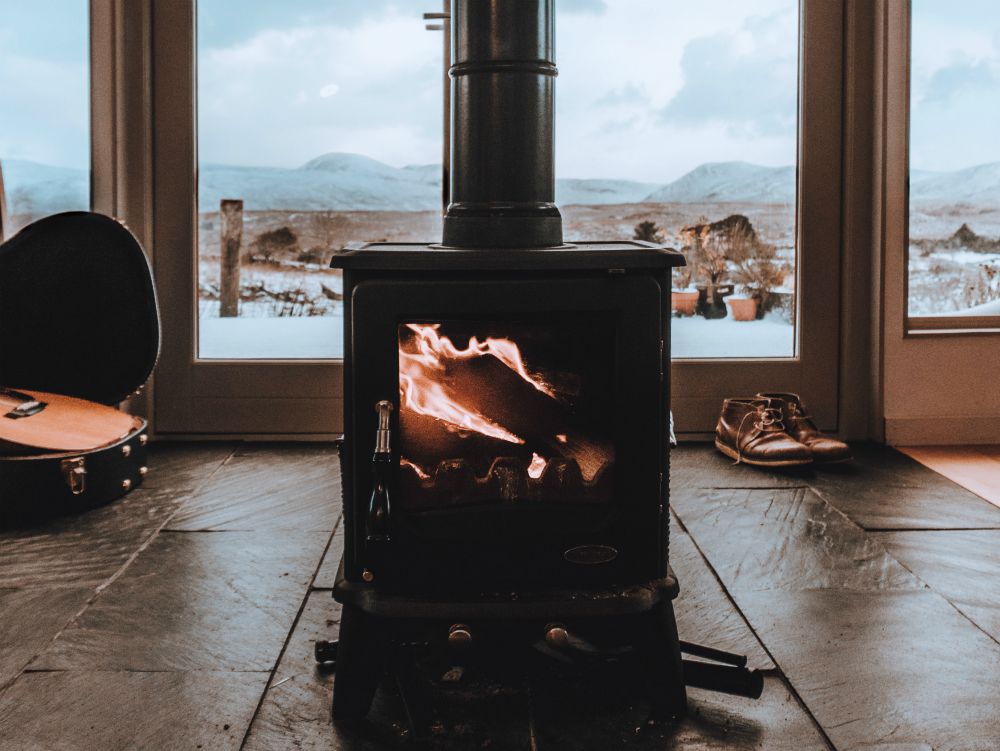 wood burning stove