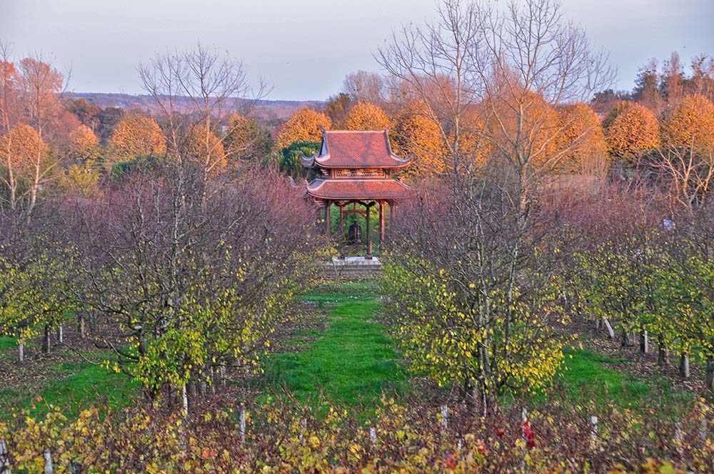 A view of the grounds of Plum Village in France (Flickr/Geoff Livingston)