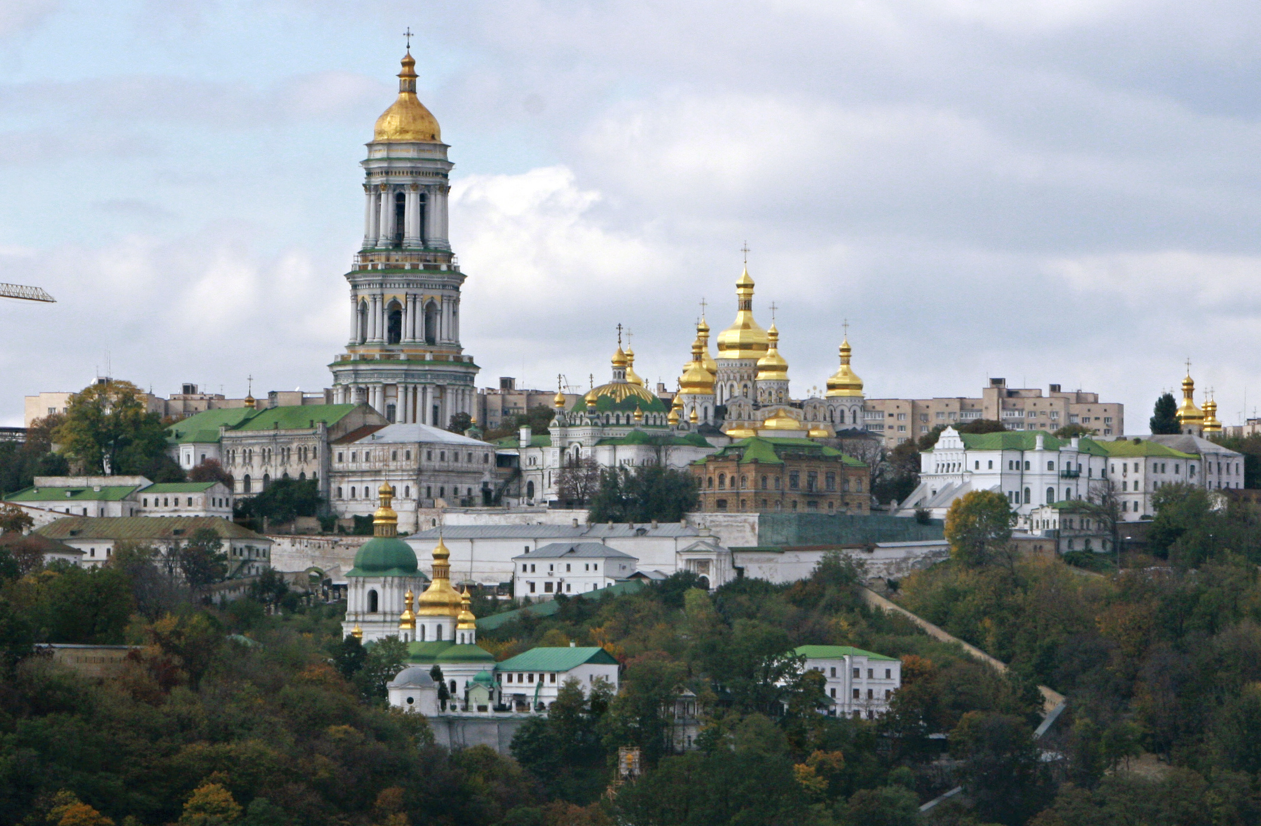 The Monastery of the Caves, also known as Kyiv-Pechersk Lavra, one of the holiest sites of Eastern Orthodox Christians, is seen in Kyiv, Ukraine, Wednesday, Oct. 10, 2007. (AP Photo/Efrem Lukatsky, File)