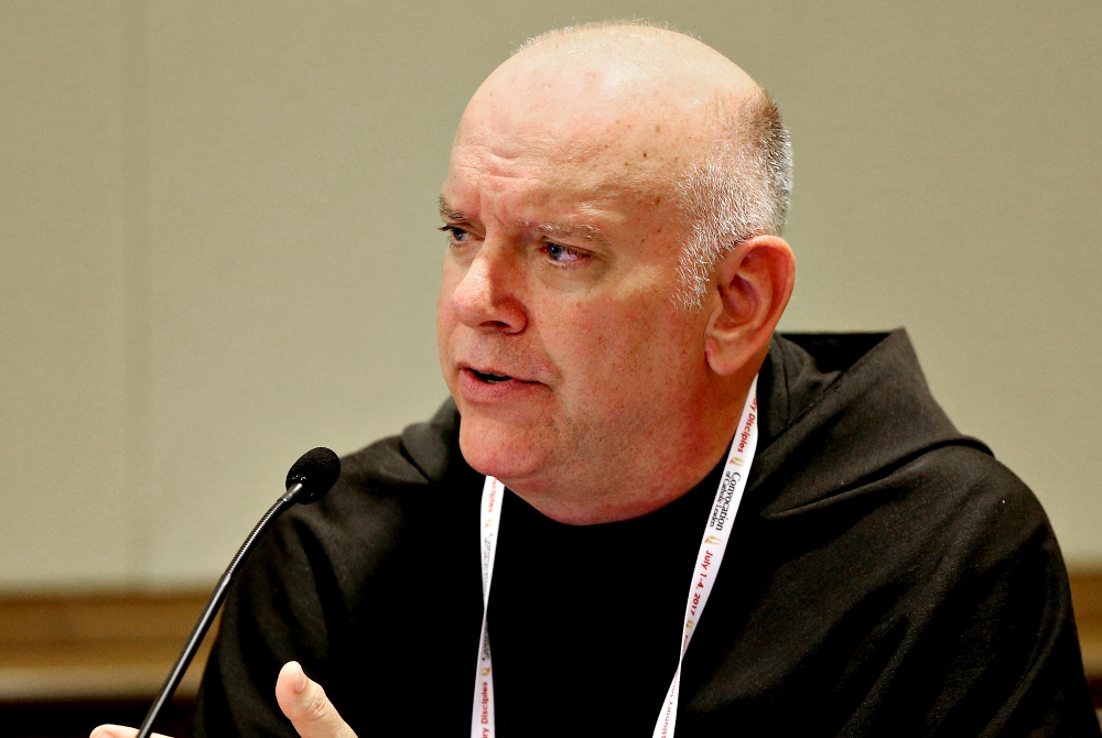 Franciscan Fr. Sean Sheridan in 2017 (CNS/Bob Roller)