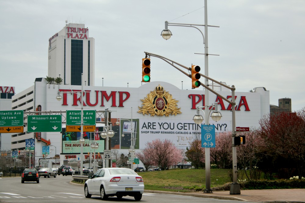 The now-closed Trump Plaza Hotel and Casino in Atlantic City, New Jersey, in 2008 (Wikimedia Commons/Ron Miguel) The now-closed Trump Plaza Hotel and Casino in Atlantic City, New Jersey, in 2008 (Wikimedia Commons/Ron Miguel)