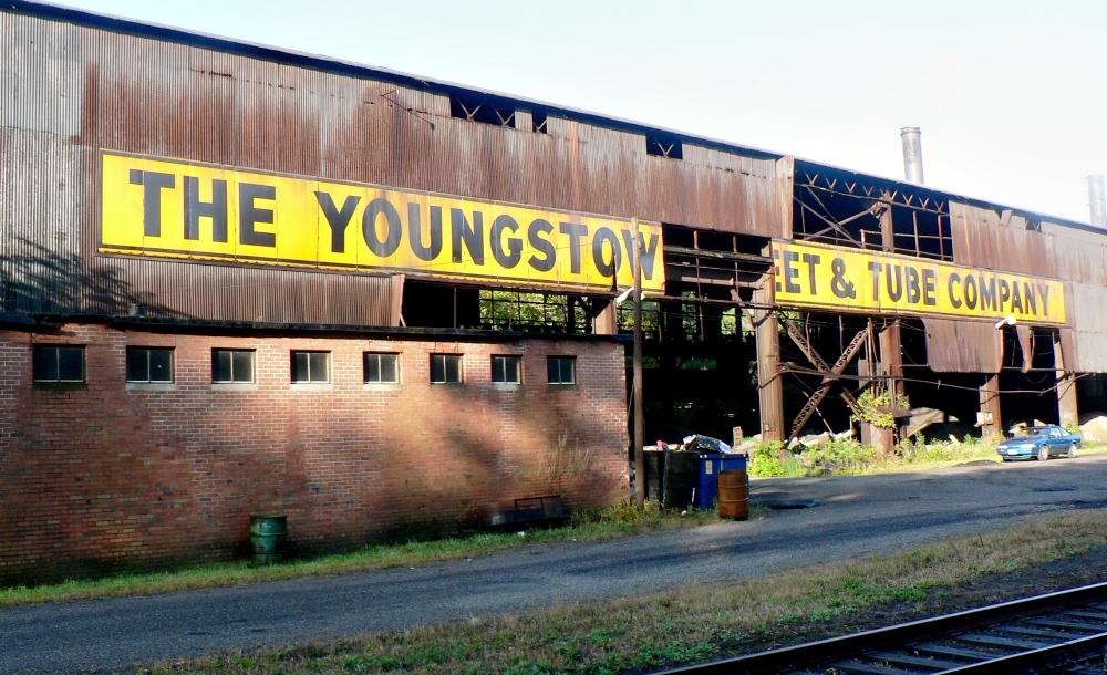An abandoned facility of the defunct Youngstown Sheet & Tube Company in Ohio is seen in 2006. (Wikimedia Commons/Stu Spivack) An abandoned facility of the defunct Youngstown Sheet & Tube Company in Ohio is seen in 2006. (Wikimedia Commons/Stu Spivack)