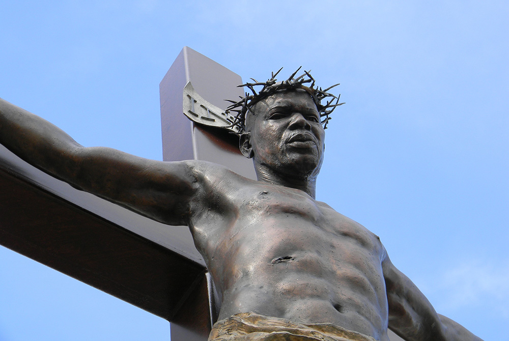 A sculpture of the Crucifixion at Regis University in Denver (Dreamstime/Rsheya)