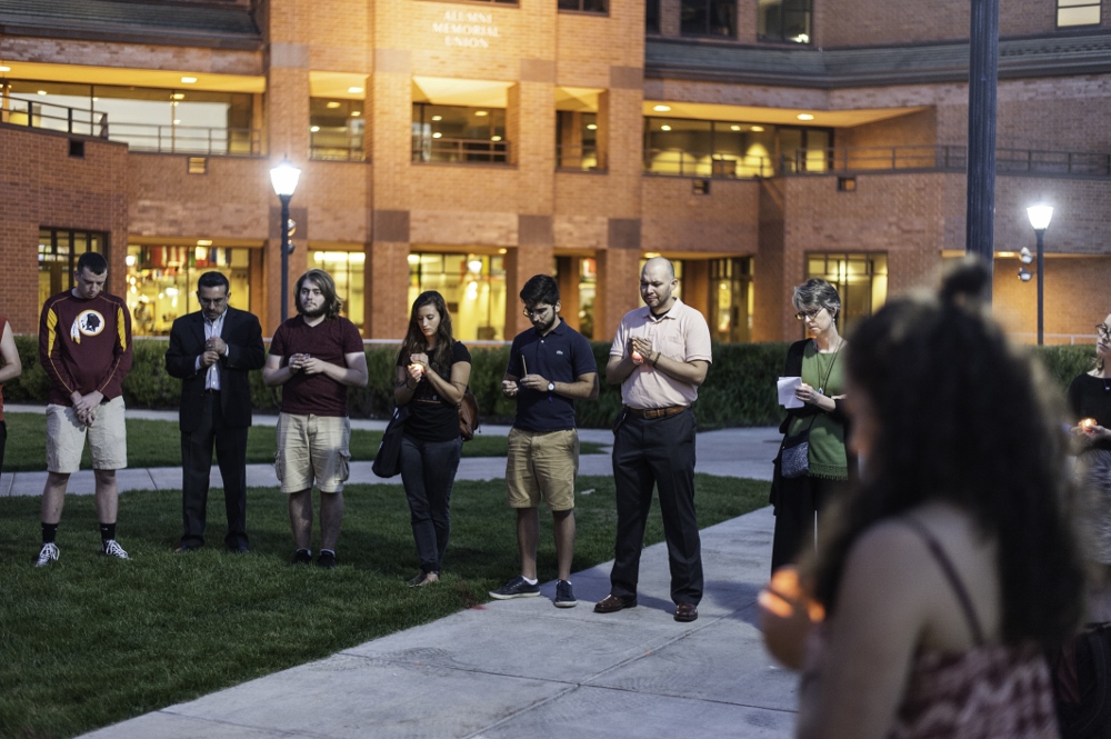 A prayer service at Marquette University in Milwaukee in 2016 (Courtesy of Marquette University) A prayer service at Marquette University in Milwaukee in 2016 (Courtesy of Marquette University)