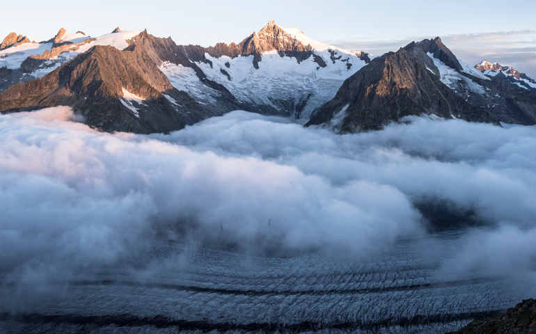 The Aletsch glacier in Fiesch, Switzerland, in July 2015. (CNS/Dominic Steinmann, Reuters)