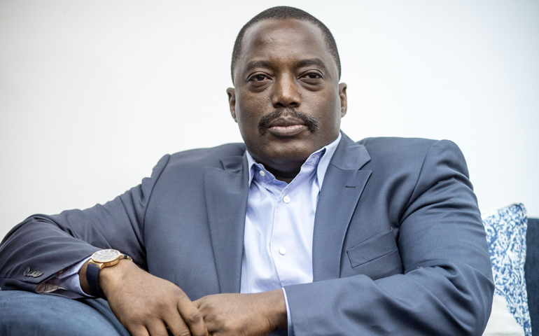 Congolese President Joseph Kabila is seen in Kinshasa Feb. 19, 2015. (CNS photo/Michael Kappeler, EPA)