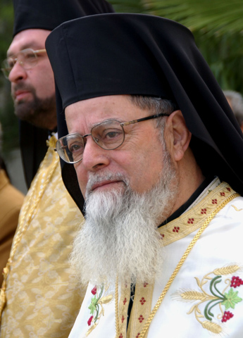 Melkite Archbishop Elias Chacour of Haifa, Israel, in 2006 (CNS/Debbie Hill)